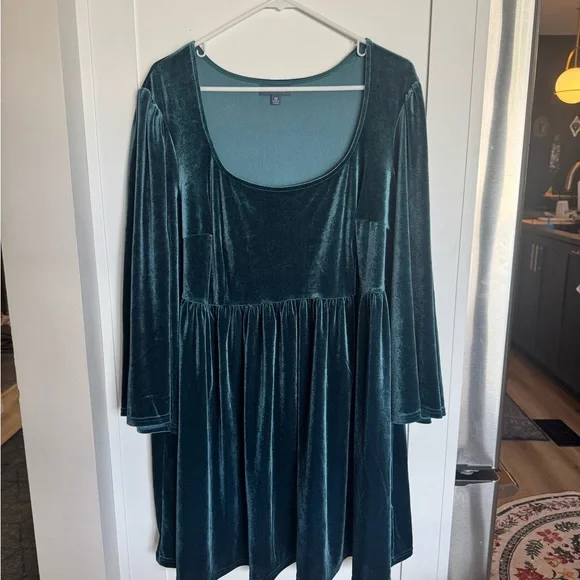 Modcloth Teal Dress 1X MINT CONDITION - Picture 1 of 4